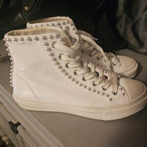 Stuart Weitzman Sneakers Olimin LEATHER pearls